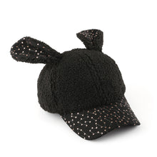 Load image into Gallery viewer, Winter plush  rabbit ears Caps  Warm  Outdoor Activities Hats for Women  22612