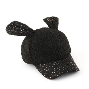 Winter plush  rabbit ears Caps  Warm  Outdoor Activities Hats for Women  22612