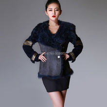 Load image into Gallery viewer, Natural Sheep Fur Coat Double Faced Overcoat Thick Winter Coat