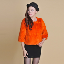Load image into Gallery viewer, Natural Fur Women&#39; Muskrat  Jacket Short Version Winter Outwear Luxury Natural Fur Coat Female