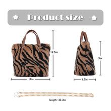 Load image into Gallery viewer, Women’s Shoulder Handbag Fluffy Faux Fur Bag Crossbody Plush Fashion Satchel 21837