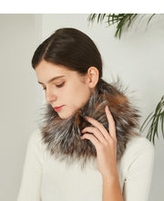 Load image into Gallery viewer, Women&#39;s Fur Infinity Scarf Furry Neck Warmer Fluffy Loop Scarves Winter
