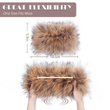Load image into Gallery viewer, Women&#39;s Fur Infinity Scarf Furry Neck Warmer Fluffy Loop Scarves Winter