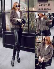 Load image into Gallery viewer, Women's Natural Fox Fur Coat Fashion Natural Color Full Sleeve
