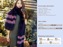 Load image into Gallery viewer, Real Fox Fur Scarf Ball Fur Wrap Cape Shawl Neck Warmer FS15503