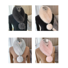 Load image into Gallery viewer, Fashion Fur Collar Fox Fur Collar Versatile Neck Warmer 22507