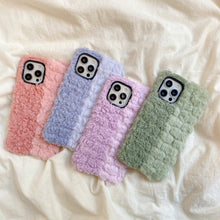 Load image into Gallery viewer, Winter Warm Color Plush Furry Fluffy Soft iPhone Case （iPhone 13 Pro Max）22816