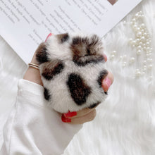 Load image into Gallery viewer, Leopard Print Earphone Case for Apple Airpods 1/2  Plush Headphone Case 22818