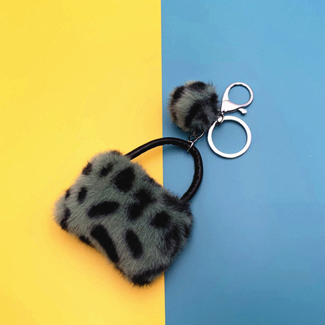 Leopard Bag Keychain Cute Plush Cartoon Pendant 22C10
