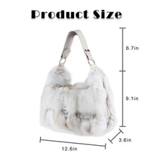 Load image into Gallery viewer, Women&#39;s Winter Fox Shoulder Handbags Hand Bag for Women Leather Top Handle Ladies Zipper Soft Stylish Fashion Bag