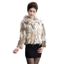 Load image into Gallery viewer, Women's Fur Coats True Natural Rabbit Coats Women's Winter Coats 010120