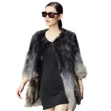Load image into Gallery viewer, Real Raccoon Fur Jackets Coat for Women Fur Coats with Belt  161116