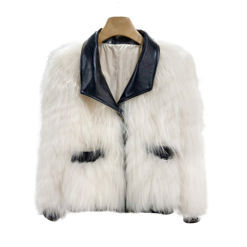 Women Clothes Raccoon Dog Fur Car Fur Coat Female  Winter Coat Women  Real Fur Coat  Women Clothes FS21123