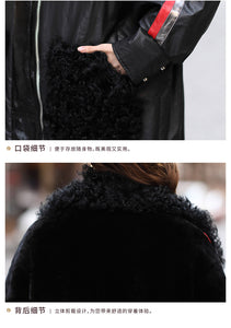 Sheepskin Women's Coat Large Size Light Fur Down Style Coat FS21116