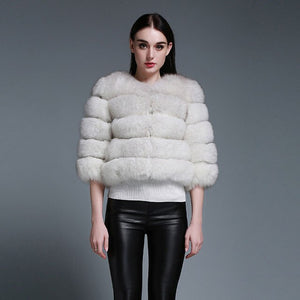 Ladies' Winter jacket Women Real Fox Fur Women Jacket Womens Coats of Fur Coat Women Outwear Fur Story FS151259