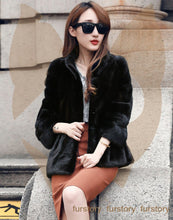 Load image into Gallery viewer, Women&#39;s Coats Real Mink Fur Outerwear Winter jacket Women Jacke Fur Story FS16058