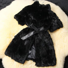 Load image into Gallery viewer, Women&#39;s Coats Colorful Real Fur Coat Female Rabbit Fur Winter Jacket 15185