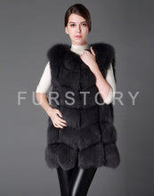 Load image into Gallery viewer, Women&#39;s Genuine Rabbit Fur Vest long style garment Women 15207