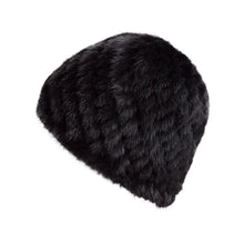 Load image into Gallery viewer, Womens Hats Winter Knitted Real Mink Fur Cap Women Fur Hat Winter Hat Headgear Ears Warmer Headdress Mink Women Hat Women&#39;s Hats &amp; Caps Fur Story FS13603