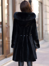Load image into Gallery viewer, Fox Fur Hooded Fur Coat Mink Fur Sheep Fur Women&#39;s Coat 21142