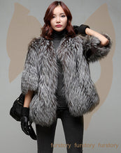 Load image into Gallery viewer, Women&#39;s Genuine Fox Fur Coat Women Warm Winter Coat  161102