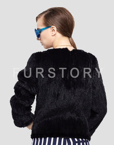 Women's Knitted Mink Fur Coat Women Pullover Female Winter jacket 151101