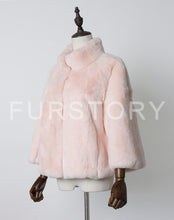 Load image into Gallery viewer, Women&#39;s Genuine Rabbit Fur Coat Women Thick Warm Pelt Outerwear 17165