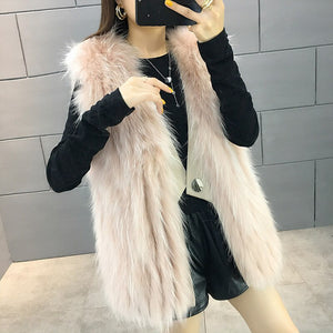 FS21120 Raccoon Fur Grass Stripe Vest Female Raccoon Dog Haining Slim Vest Autumn Winter Coat FS21107