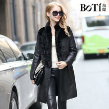 Load image into Gallery viewer, Mink Fur Grass Coat Mid Long Slim Sheepskin Coat for Women   21144