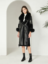 Load image into Gallery viewer, FS20106 Sheep Shearing Fur Overcoat Sheep Fur Coat Fur Collar Trim Leather with Fur Women Winter Ladies Furry Cuffs Fur Story