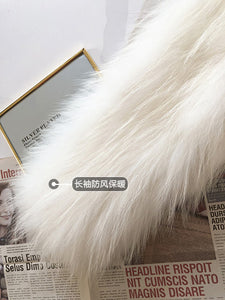 Raccoon Dog Fur Woven Fur Coat Women's Short Small Lapel Winter 2021 Fox Fur Fur Fur Coat Strip FS21119