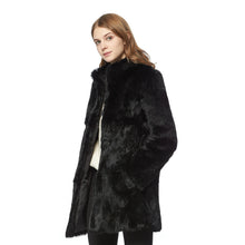 Load image into Gallery viewer, Women&#39;s Genuine Rabbit Fur Coat Fuzzy Warm Fur Jacket Winter Outware Fur Story FS19101