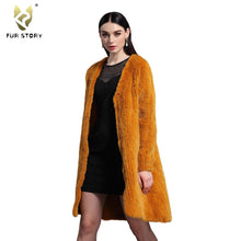 Load image into Gallery viewer, Women&#39;s Genuine Knitted Mink Fur Coat Long Coat Cardigan Female 16166