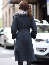Load image into Gallery viewer, Women Winter Fox Fur Mink Fur Coat Slim Sheepskin Fur Women&#39;s Medium Long Coat FS21146
