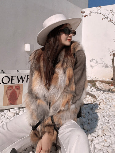 Fur Story FS20144 winter clothes women fur coat coats and jackets women