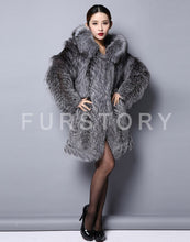 Load image into Gallery viewer, Women&#39;s Genuine Fox Fur Coat Women With Hood Long Style Large Size Fur Story FS151112