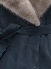 Load image into Gallery viewer, Women Winter Fox Fur Mink Fur Coat Slim Sheepskin Fur Women&#39;s Medium Long Coat FS21146