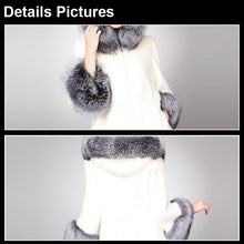 Load image into Gallery viewer, Mink Fur Coat Women Big Hood Natural Fur Overcoat with Fox Hem Women&#39;s Coats Winter jacket Women Fur Story FS16111