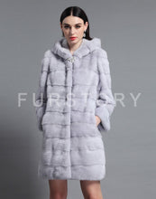 Load image into Gallery viewer, Women&#39;s Genuine Mink Fur Coat Women with Hood Women Jacket 161161