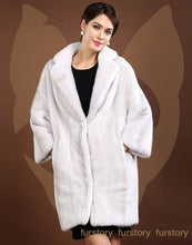 Load image into Gallery viewer, Women&#39;s Genuine Mink Fur Coat Turn Down Collar Natural Fur Women Jacket 16063