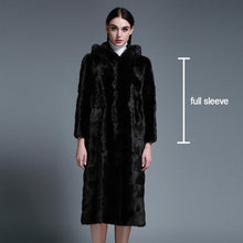 Load image into Gallery viewer, Women&#39;s Genuine Mink Fur Coat Women with Hood Women Jacket 161161