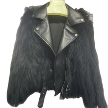 Load image into Gallery viewer, Winter Clothes Women Raccoon Dog Fur Car Stripe Fur Coat Women&#39;s Short Knitting Wool Suit Collar Locomotive Coat FS21125