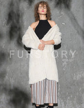 Load image into Gallery viewer, Women&#39;s Genuine Knitted Mink Fur Coat Long Coat Cardigan Female 16166
