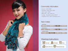 Load image into Gallery viewer, Real REX Rabbit Fur Scarf Fur Grape Decoration Wrap Cape Shawl Neck Warmer Green 16 Colors Available FS13501