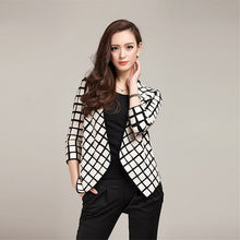 Load image into Gallery viewer, Genuine Sheep Leather Jacket Profashionable Plaid Design Blazer Lamb Leather Coat 14109