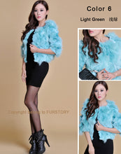 Load image into Gallery viewer, Real Fox Fur Coat Jacket Thick Fur Gilet Womens&#39; Dress Ladies&#39; Garment FS13052  Light Purple