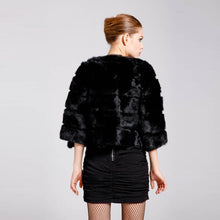 Load image into Gallery viewer, Women&#39;s Real Whole Rabbit Fur Coat Short Version Coat Fur Natural Coat 010138