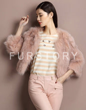 Load image into Gallery viewer, Winter Women&#39;s Natural Fur Coat Color Optional Three Quarter Sleeve