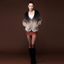 Load image into Gallery viewer, Real Mink Fur Coat Jacket Overcoat Womens&#39; Dress Ladies&#39; Dress Winter Coat Garment Top Dress FS13054