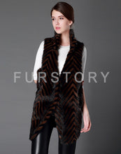 Load image into Gallery viewer, Plus Size Women&#39;s Real Mink Fur Vest Real Fur Vest Female 15217